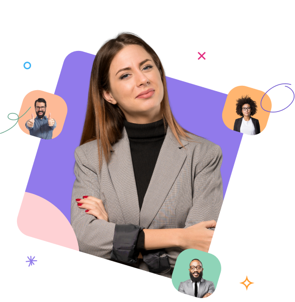 A confident woman in business