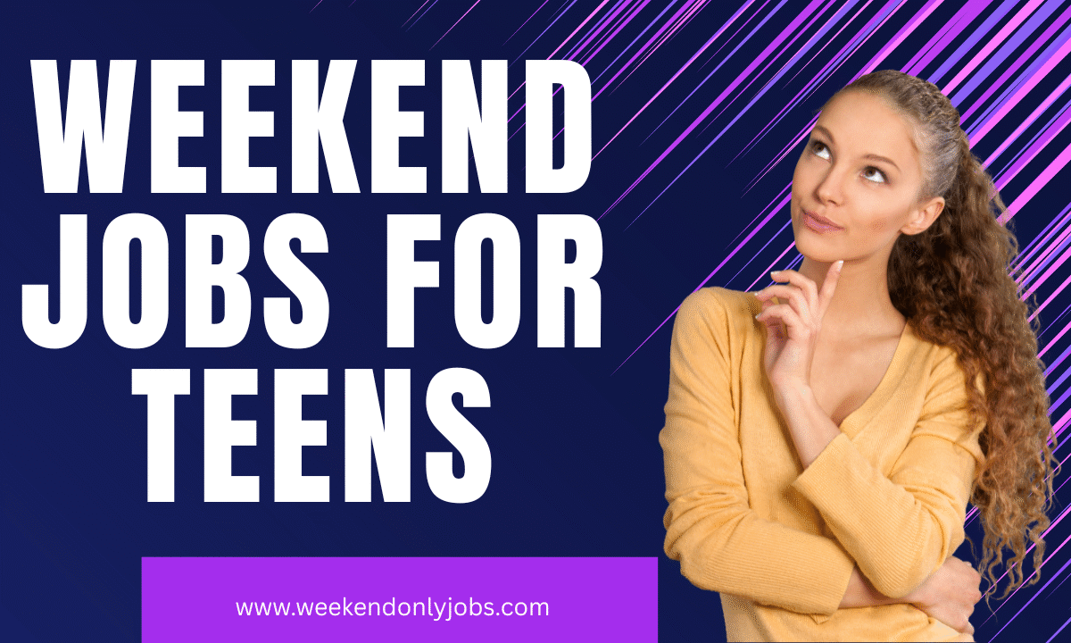 Teenager working a weekend job to earn extra money and gain experience – representing flexible Saturday and Sunday job opportunities for teens in the USA.