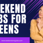Teenager working a weekend job to earn extra money and gain experience – representing flexible Saturday and Sunday job opportunities for teens in the USA.