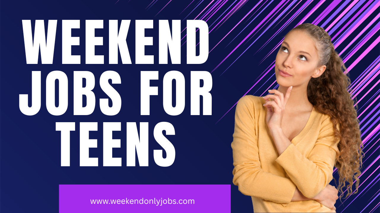 Teenager working a weekend job to earn extra money and gain experience – representing flexible Saturday and Sunday job opportunities for teens in the USA.