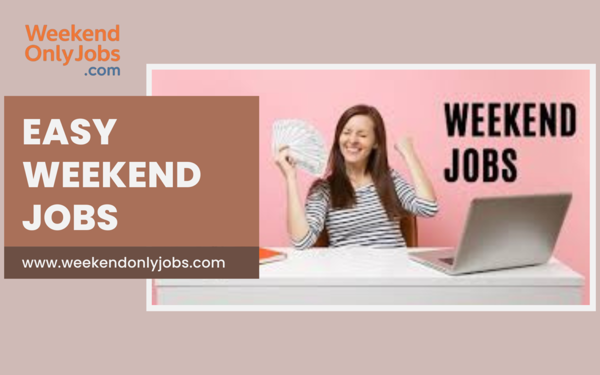 People working easy weekend jobs to earn extra income