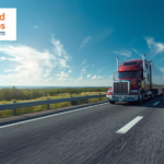 Truck driver inspecting semi-truck before weekend delivery route