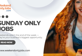 Flexible Sunday-only jobs for earning extra income on weekends