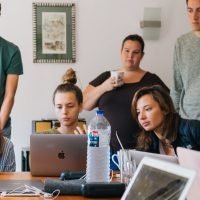 staff working in the office