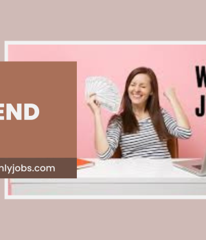 People working easy weekend jobs to earn extra income