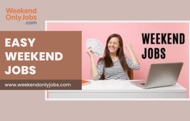 People working easy weekend jobs to earn extra income